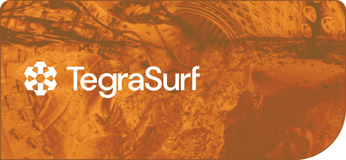 TegraSurf logo on orange